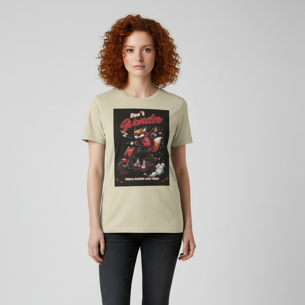 Don’t Wonder – People Look Twice | Cooles Cyber-Fuchs Streetwear Shirt