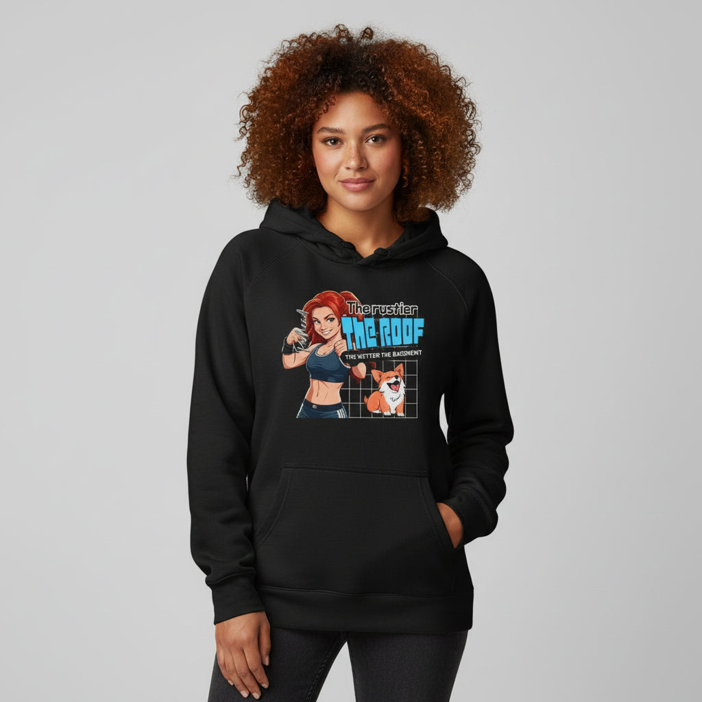 Rusty Roof Hoodie – Lustiger Redhead-Spruch für echte Rothaar-Fans
