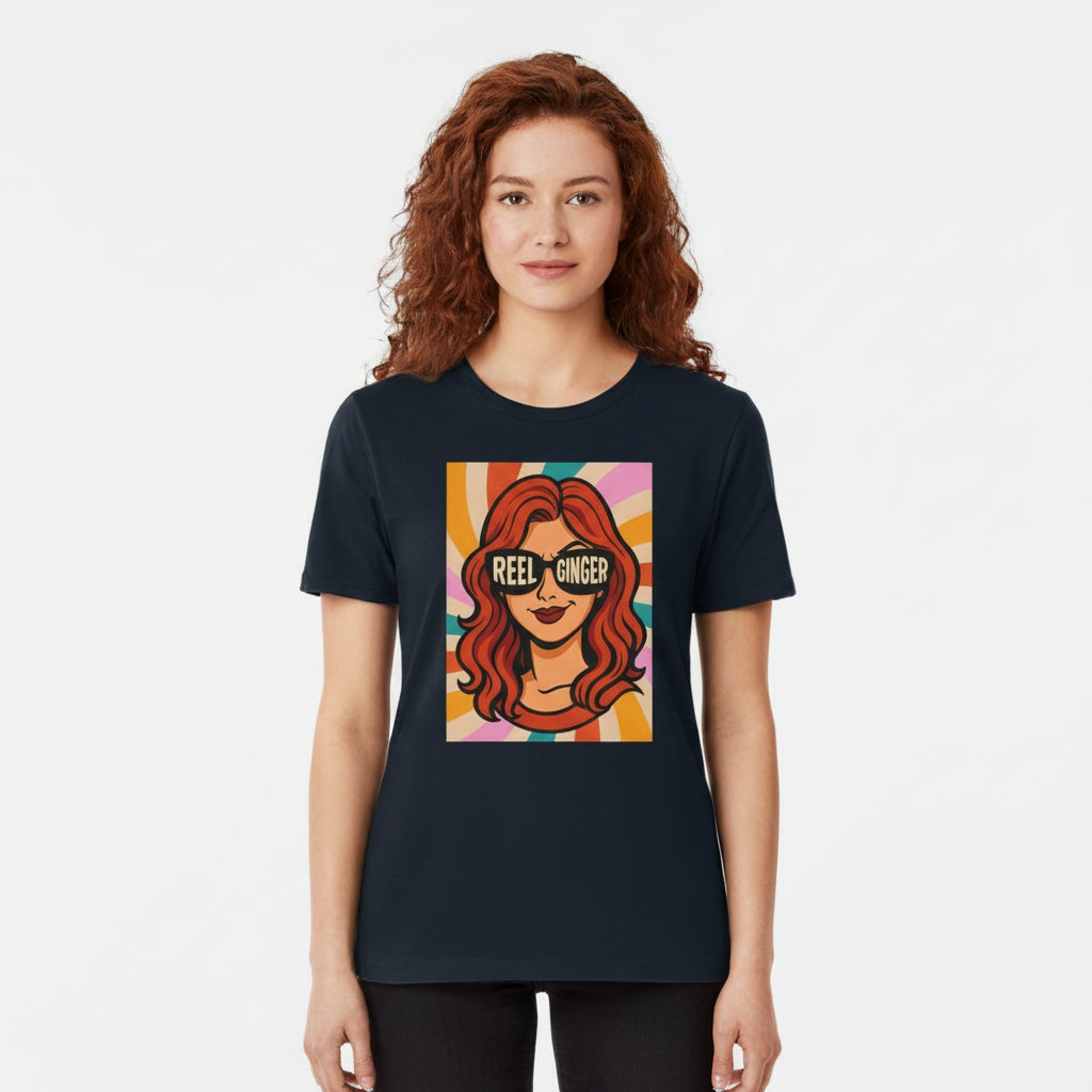 Reel Ginger – Retro Rothaarigen Shirt mit stylischer Grafik
