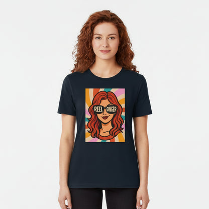 Reel Ginger – Retro Rothaarigen Shirt mit stylischer Grafik