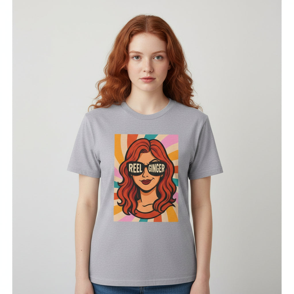 Reel Ginger – Retro Rothaarigen Shirt mit stylischer Grafik