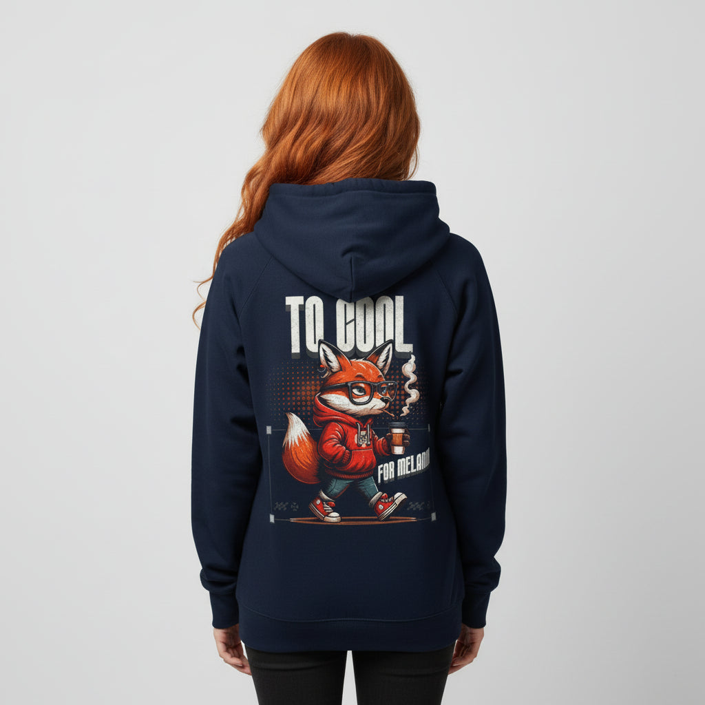 Too Cool for Melanin – Cooler Fuchs Hoodie mit Style & Humor