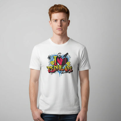 I Love Redheads – Buntes Graffiti Redhead Shirt