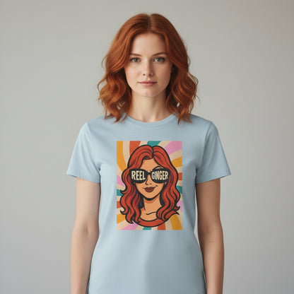 Reel Ginger – Retro Rothaarigen Shirt mit stylischer Grafik