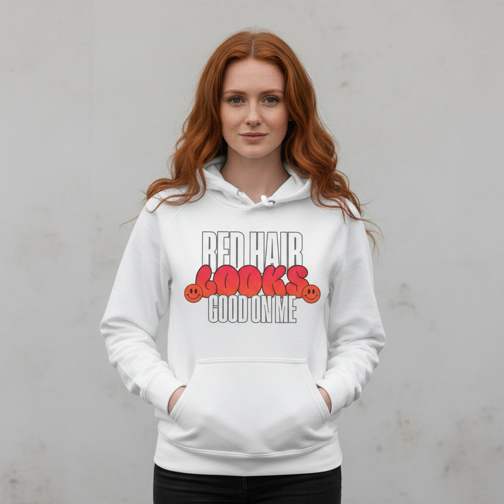 Red Hair Looks Good On Me – Lustiger Hoodie für echte Ginger-Vibes