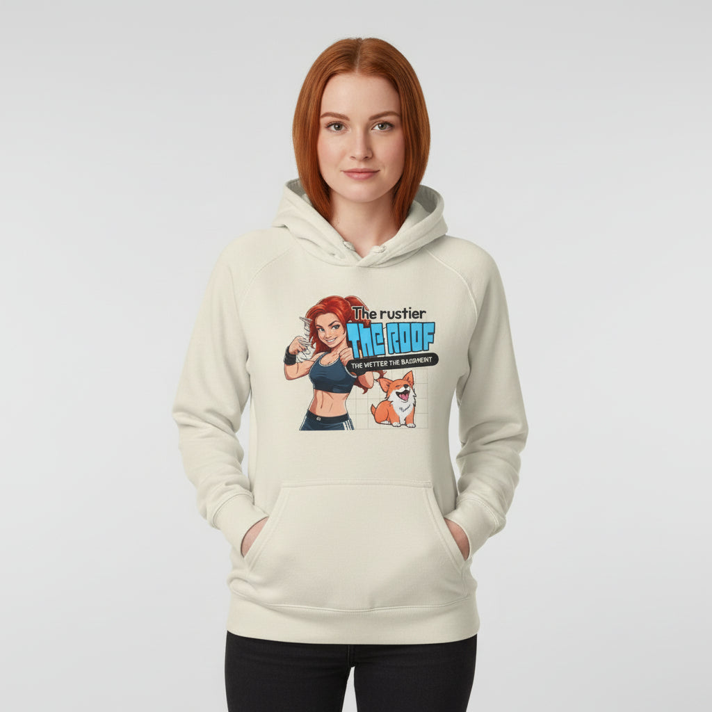 Rusty Roof Hoodie – Lustiger Redhead-Spruch für echte Rothaar-Fans