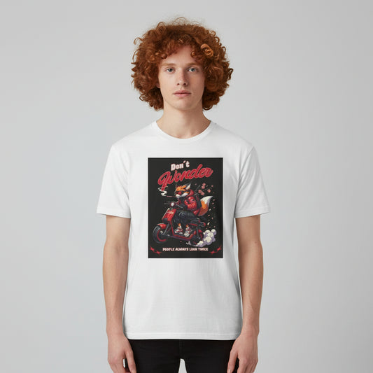 Don’t Wonder – People Look Twice | Cooles Cyber-Fuchs Streetwear Shirt