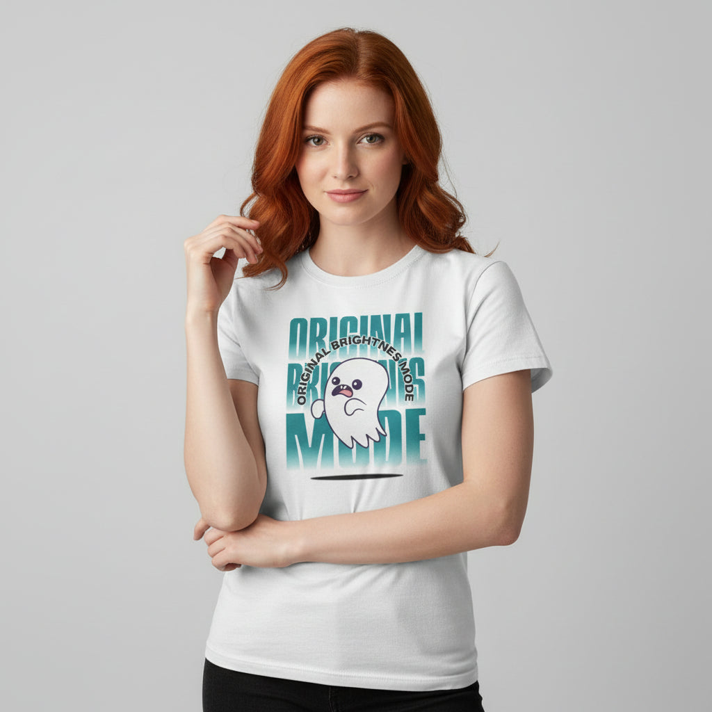 Original Brightness Mode – Lustiges Ghost Shirt für Blasshäutige