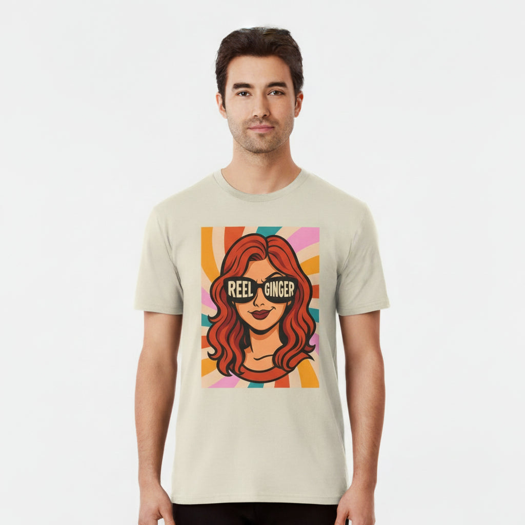 Reel Ginger – Retro Rothaarigen Shirt mit stylischer Grafik