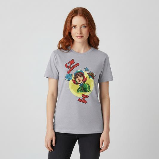 I’m a Redhead, Not an Alien – Lustiges Retro Sci-Fi Redhead Shirt