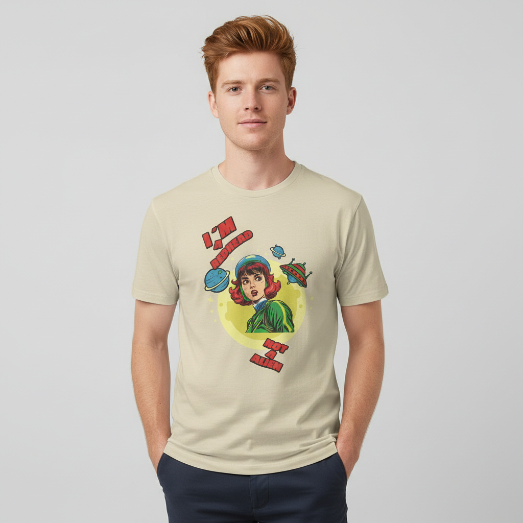 I’m a Redhead, Not an Alien – Lustiges Retro Sci-Fi Redhead Shirt